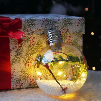 Obrázek Vánoční LED svítící koule na stromeček