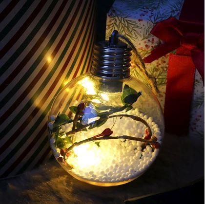 Obrázek z Vánoční LED svítící koule na stromeček - girlanda