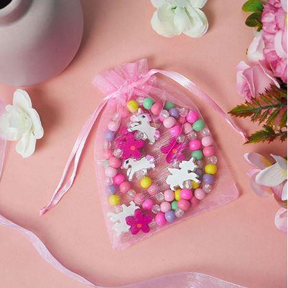 Obrázek z Sada náhrdelník a náramek z dřevěných korálků