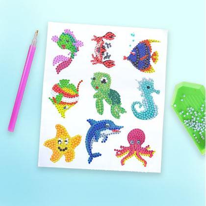 Obrázek z Diamantové malování pro děti samolepky - mořský svět