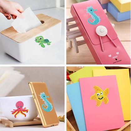 Obrázek z Diamantové malování pro děti samolepky - mořský svět