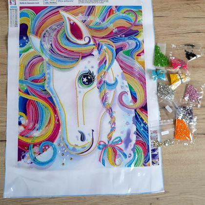 Obrázek z Diamantové malování deluxe - jednorožec