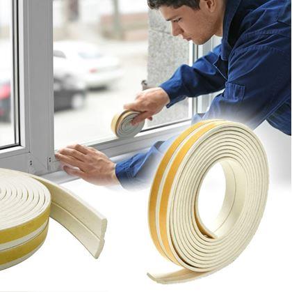Obrázek z Samolepící těsnění do oken a dveří - bílé