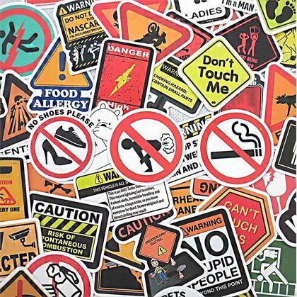 Obrázek z Vtipné a varovné samolepky 49 ks