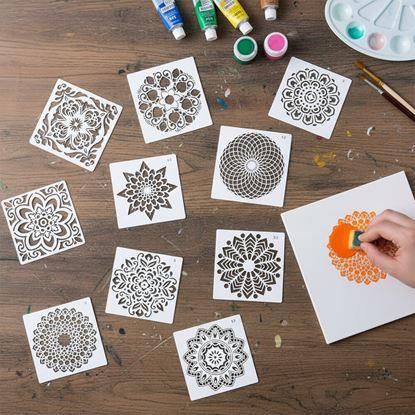 Obrázek Šablony pro malování mandal 10 ks