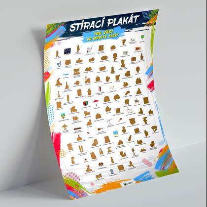 Obrázek z Stírací plakát - 100 věcí co musíte zažít