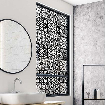 Obrázek z Ozdobná fólie na okno - vintage mozaika