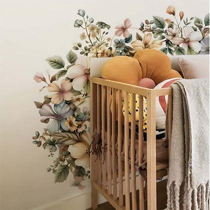 Obrázek z Květinová nástěnná samolepka