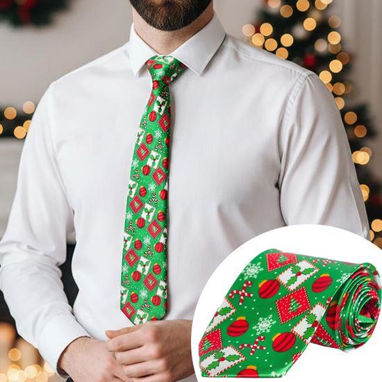 Obrázek z Vánoční kravata - zelená