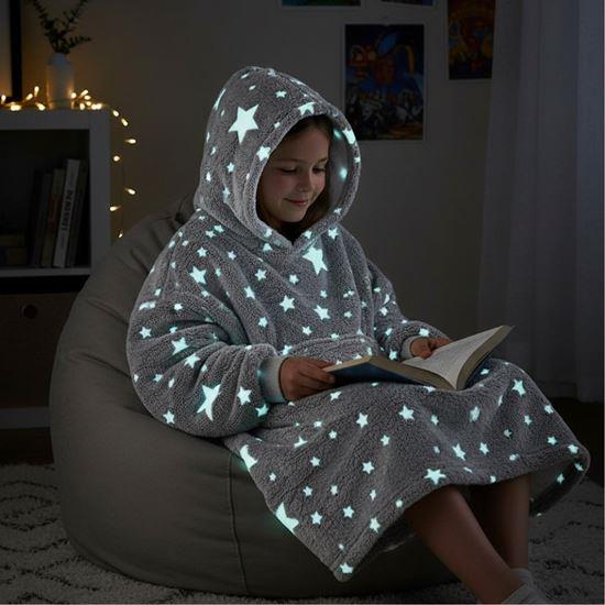 Obrázek z Dětská svítící mikina - hvězdy