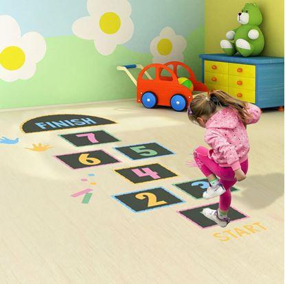 Obrázek Samolepky na podlahu - skákací panák