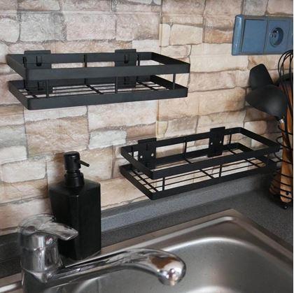 Obrázek z Kovová nástěnná sundavací police 25 cm