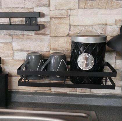 Obrázek z Kovová nástěnná sundavací police 30 cm