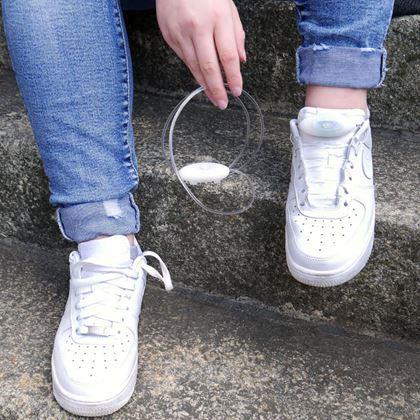 Obrázek z LED svítící tkaničky - modré