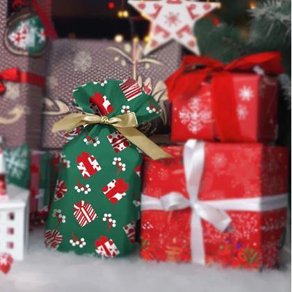 Obrázek z Dárkové sáčky s mašlí 10 ks - L