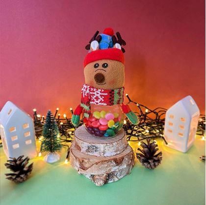 Obrázek z Vánoční dóza na sladkosti - sobík