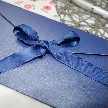 Obrázek z Dárková obálka se stuhou - modrá