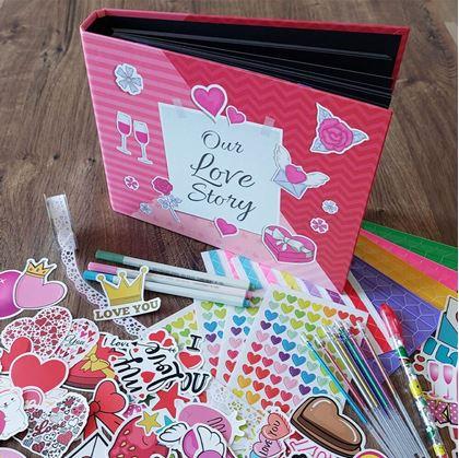 Obrázek z Zážitkový deník/fotoalbum pro páry + kreativní sada samolepek