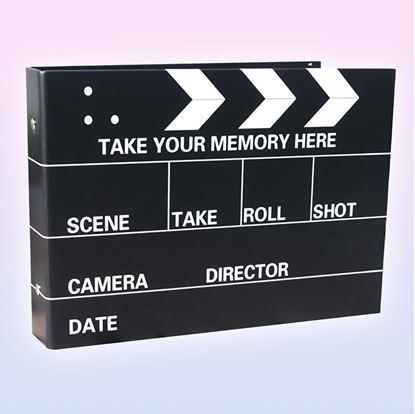 Obrázek Zážitkový deník/fotoalbum filmová klapka + kreativní sada samolepek