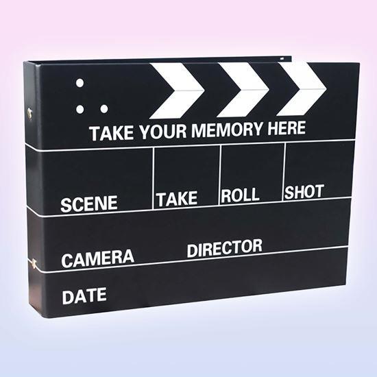 Obrázek z Zážitkový deník/fotoalbum filmová klapka + kreativní sada samolepek