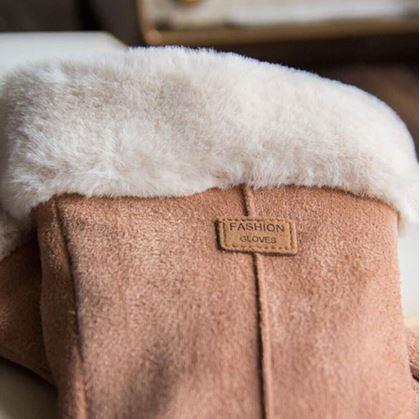 Obrázek z Rukavice s kožíškem - hnědé