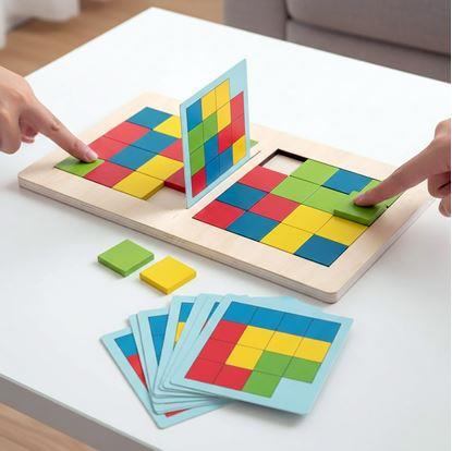 Obrázek Dřevěná hra tangram pro dva
