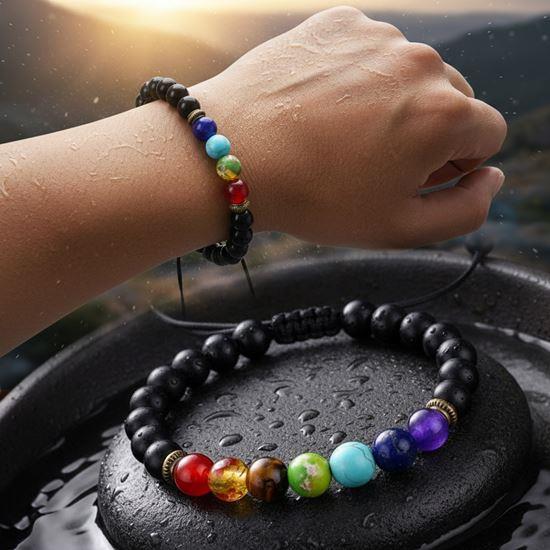 Obrázek z Minerální náramek sedmi čaker