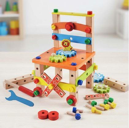 Obrázek z Dřevěná vzdělávací židlička