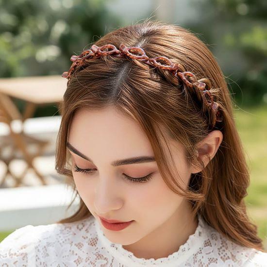 Obrázek z Čelenka se sponkami - hnědá