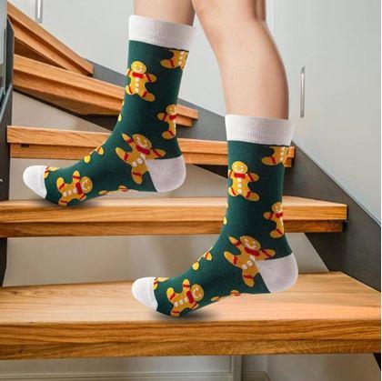 Obrázek z Ponožky s vánočním vzorem - stromečky