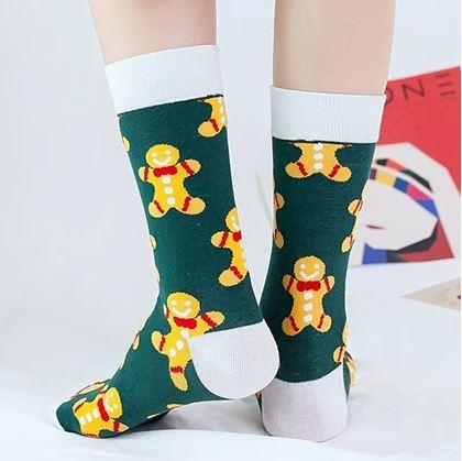 Obrázek z Ponožky s vánočním vzorem - stromečky