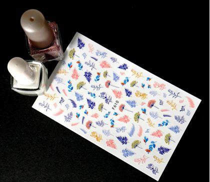 Obrázek z Sada samolepek na nehty - 104 ks lístky