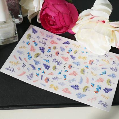 Obrázek z Sada samolepek na nehty - 104 ks lístky