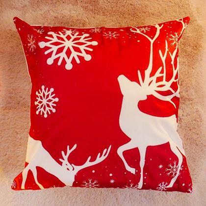 Obrázek z Vánoční potah na polštářek 40x40 cm - paroží