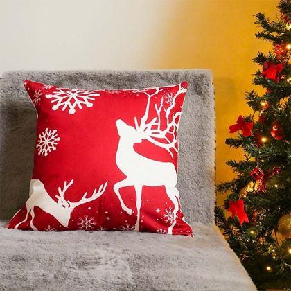 Obrázek z Vánoční potah na polštářek 40x40 cm - paroží