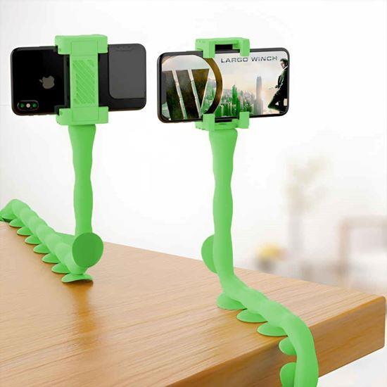 Obrázek z Držák telefonu - zelená chobotnice