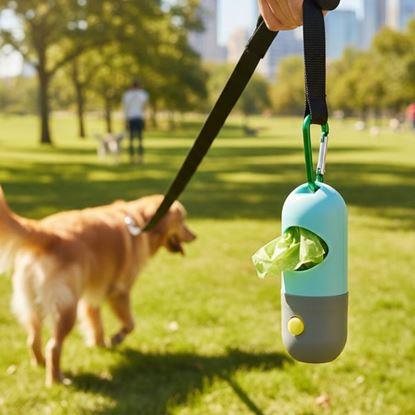 Obrázek Zásobník se sáčky na psí exkrementy s osvětlením