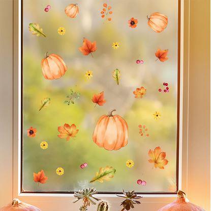Obrázek Přilnavé samolepky na okno - podzimní nálada