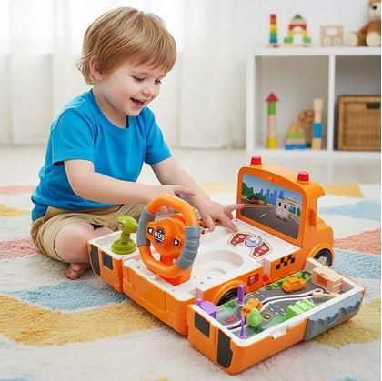 Obrázek z Interaktivní rozkládací autobus s volantem