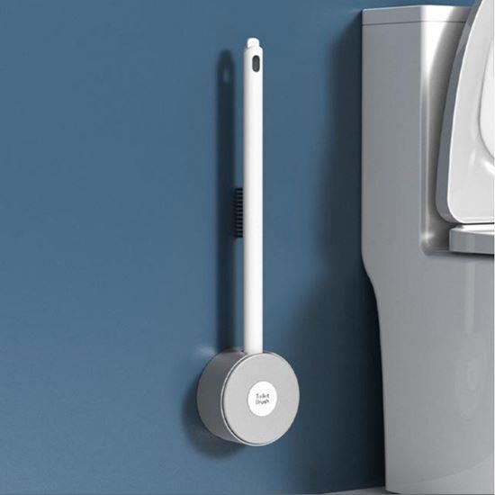 Obrázek z Silikonový kartáč na wc 2v1