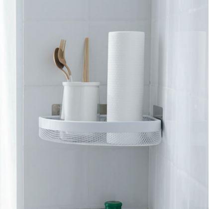 Obrázek z Kovová nalepovací rohová polička