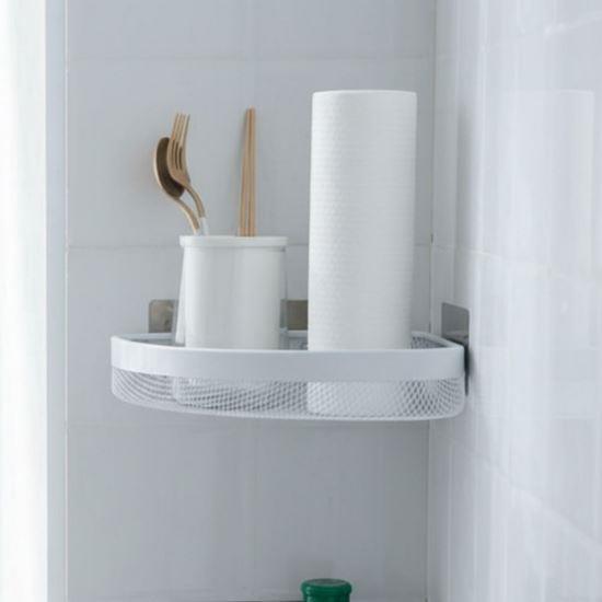 Obrázek z Kovová nalepovací rohová polička