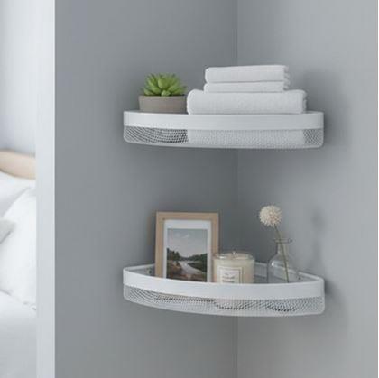 Obrázek z Kovová nalepovací rohová polička