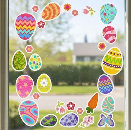 Obrázek z Velikonoční samolepky na okno 35 ks