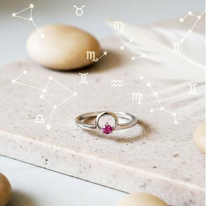 Obrázek z Nastavitelný prstýnek znamení - váhy