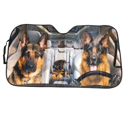 Obrázek z Protisluneční clona do auta s přísavkami - psi