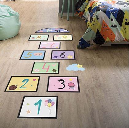 Obrázek z Samolepky na podlahu - skákací panák