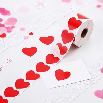 Obrázek z Samolepky srdíčka - 500 ks