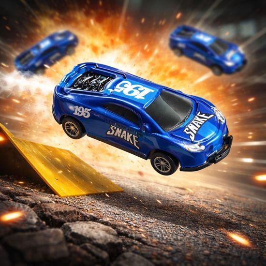 Obrázek z Kaskadérské skákací autíčko - modré