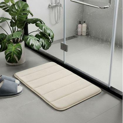 Obrázek z Protiskluzová koupelnová předložka 40 x 60 cm - béžová